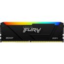 Kingston FURY Beast / DDR4 / 16GB / 3733MHz / CL19 / 1x16GB / RGB / Black KF437C19BB12A / 16