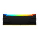 Kingston FURY Renegade / DDR4 / 32GB / 3600MHz / CL16 / 4x8GB / RGB / Black KF436C16RB2AK4 / 32