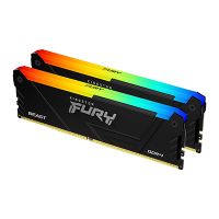 Kingston FURY Beast / DDR4 / 32GB / 3200MHz / CL16 / 2x16GB / RGB / Black KF432C16BB2AK2 / 32