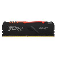 Kingston FURY Beast / DDR4 / 8GB / 3600MHz / CL17 / 1x8GB / RGB / Black KF436C17BB2A / 8