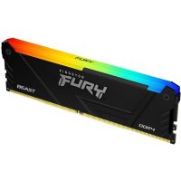 Kingston FURY Beast / DDR4 / 16GB / 3733MHz / CL19 / 1x16GB / RGB / Black KF437C19BB12A / 16