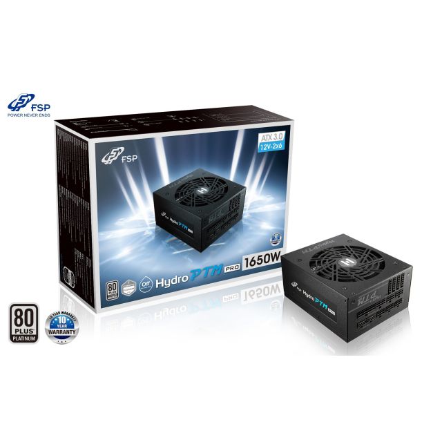 FSP HYDRO PTM PRE 1650 / 1650W / ATX 3.0 / 80PLUS Platinum / Modular / Retail PPA16F0101