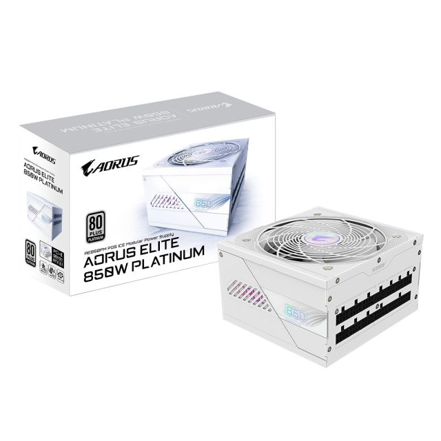 GIGABYTE AORUS ELITE P850W ICE / 850W / ATX 3.1 / 80PLUS Platinum / Modular / Retail GP-AE850PM PG5 ICE