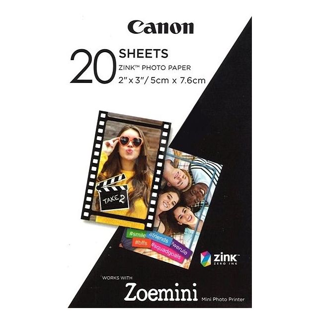 Canon ZINK PAPER ZP-2030 20 ks pre PV-123 3214C002AA